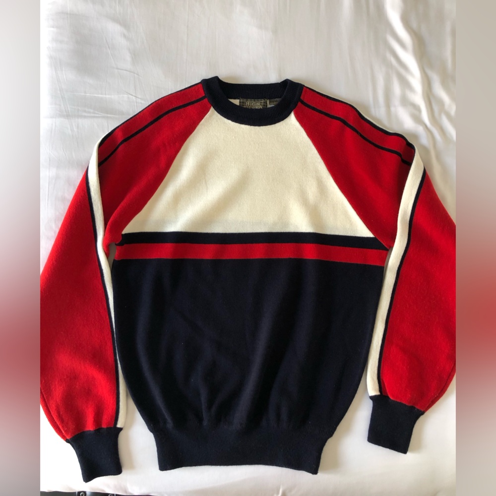 Vintage High Sierra for Mervyns Men's Colorblock Crewneck Sweater - Picture 7 of 7